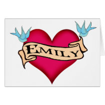 Emily - Custom Heart Tattoo T-shirts & Gifts