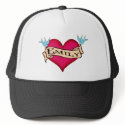 Emily - Custom Heart Tattoo T-shirts & Gifts hats