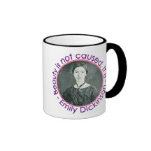 Emily Dickinson Portrait With Quote Mugs