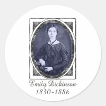 Emily Dickinson Round Stickers