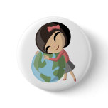 Emily Loves the Earth Pin