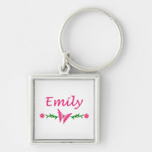 Emily (Pink Butterfly) Key Chains