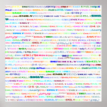 Emily Text Design II Print