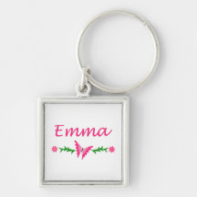 Emma (Pink Butterfly) Keychains