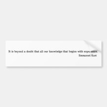 Emmanuel Kant Bumper Stickers