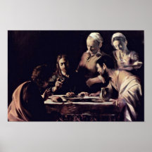 Emmausmahl By Michelangelo Merisi Da Caravaggio Posters