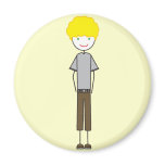 Emo Afro Boy Magnet