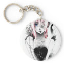 emo anime girl keychains