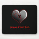 Emo Bleeding Broken Heart Mousepad