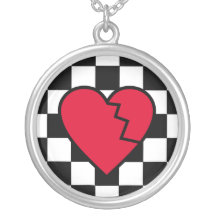 Emo Broken Heart Necklace