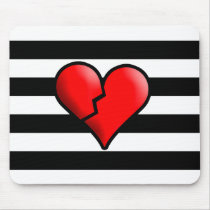 Emo Broken Heart & Stripes