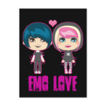 Emo Couple Postcard