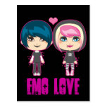 Emo Couple Postcard