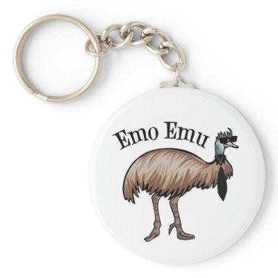 Emo Emu Key Chains