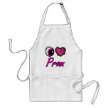 Emo Eye Heart I Love Prom Aprons
