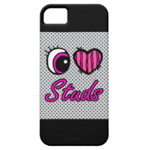 Emo Eye Heart I Love Studs