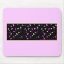 emo goth skulls and hearts mousepads