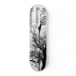 Emo Gothic Skateboard Black and White