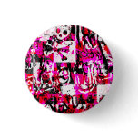 Emo Graffiti Pink Checkers buttons