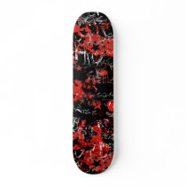 Emo Graffiti Red Custom Skateboard