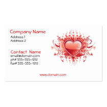 Emo Heart Business Card business cards