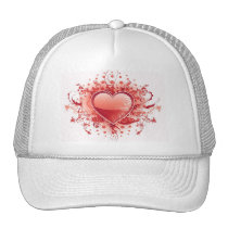 Emo Heart Design Baseball Hat hats