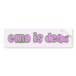 emo is dead bumper stickers