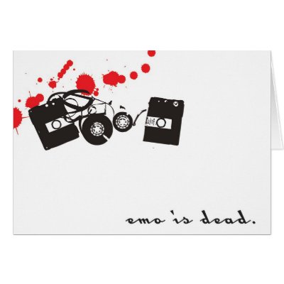 Emo is dead. cards by darcyucily