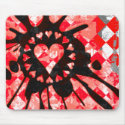 Emo Love Heart Paint Splatter mousepads
