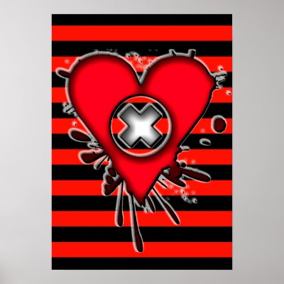 Emo Love Poster by Artamatik