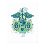 Emo Music Skull Postcard
