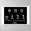 "emo pill" poster (logo) posters