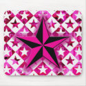 Emo Pink Star mousepads