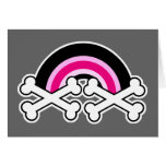 Emo Rainbow and Crossbones cards