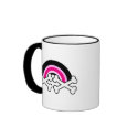 Emo Rainbow and Crossbones, Emo Rainbow and Cro... mugs