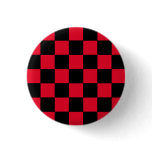 Emo Red & Black Chequerboard buttons