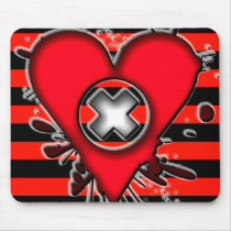 Emo Red & Black Heart