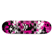 Emo Scene Girl Skateboard