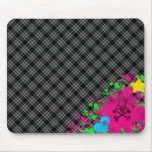Emo skull mouse pad