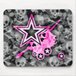 Emo Stars & Skulls mousepads