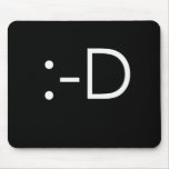 Emoticon - grin mouse mat