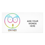Emoticon "Oh no!" Custom Photo Card