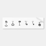 Emoticons Bumper Stickers
