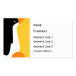 Emperor Penguin Cartoon Bookmark or Business Card