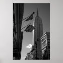 Empire State Bldg with flags posters