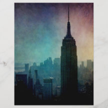Empire State Building at colourful dusk Personalised Flyer