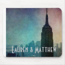 Empire State Building at colourful dusk Mouse Pad