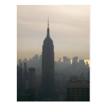 Empire State Building at dusk Post Cards