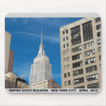 Empire State Building New York City April 2012 Mouse Pad