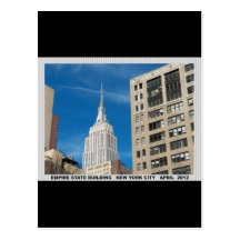 Empire State Building New York City April 2012 Postcard